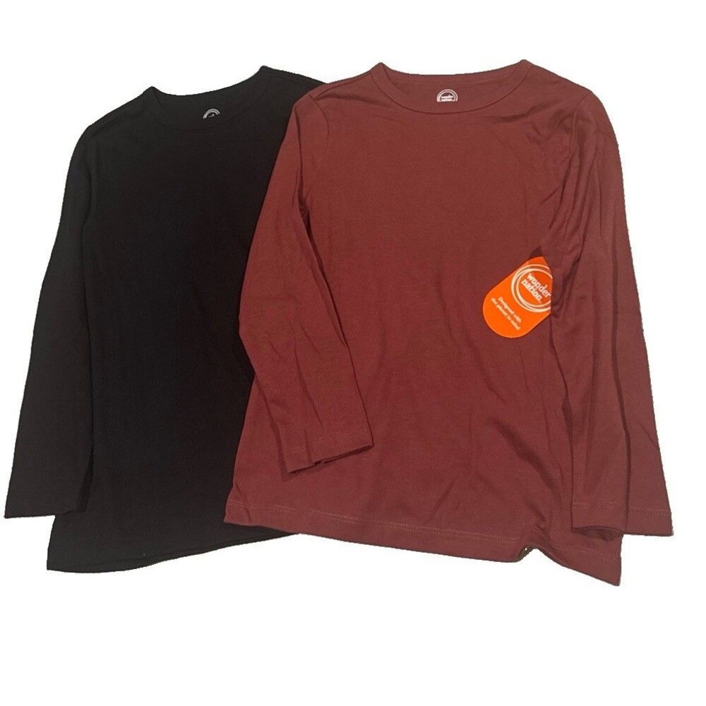 2 Boys Wonder Nation Long Sleeve Red Black Size M (8)